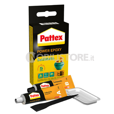 Adesivo Pattex Power Epoxy Acciaio Liquido epossidico bicomponente